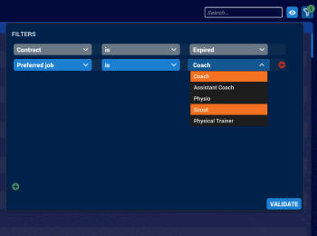 Add filters to find the perfect staff